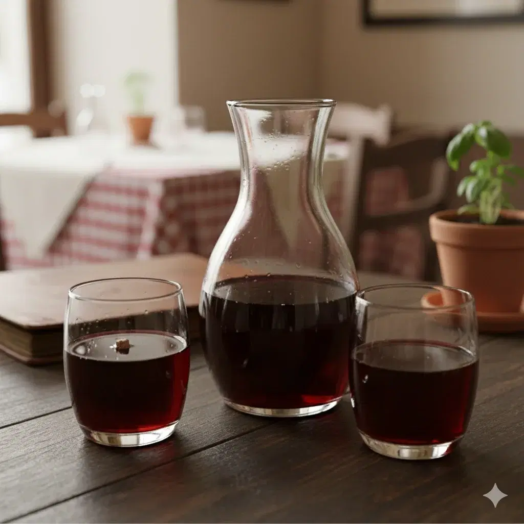 Plato Vino Tinto de la Casa